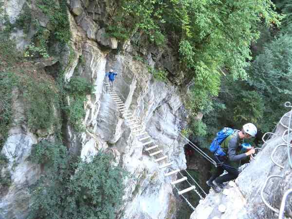 Via Ferrata du Parc Thermal à Saint-Gervais